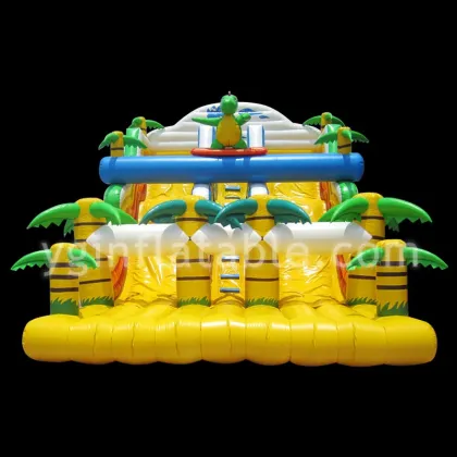 Yellow Large Forest Inflatable Slide