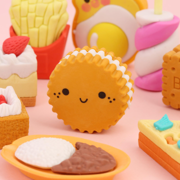 Kustomisasi penghapus anak -anak: Kue mewah sayuran mini penghapus karet berbentuk untuk sekolah