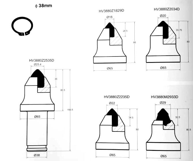 Coal Milling Teeth type4