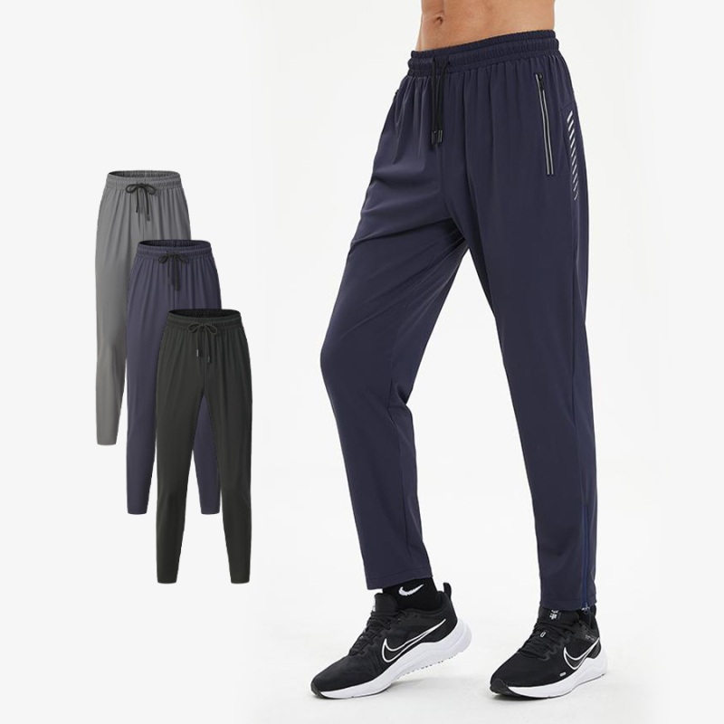 Breathable And Quick Drying Sports Zipper Trousers