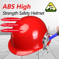 Capacete de segurança estilo capacete de material ABS vermelho