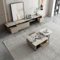 Italian light luxury marble coffee table