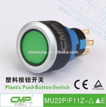 22mm plastic waterproof mini led light push button CMP ip67