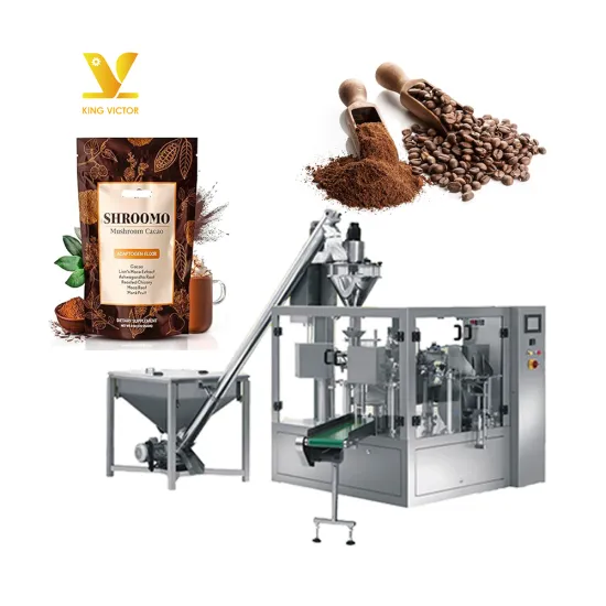 High-Capacity Automatic Screw Feeding Powder Filling Doypack Pouch Coffee Powder Packaging Machine