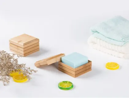 ECO Bamboo Soap Box for Square Soap - Travel Soap Rack