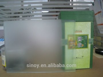Hot! high quality acid etched glass office divider for decoration in customer size