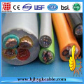 Flat 3 Cores EPR Natural Pure Rubber Copper Wire