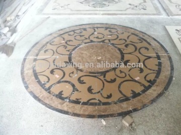 Marble Mosaic Flooring Medallion,Water-jet Real Marble Mosaic Design Marble Tiles