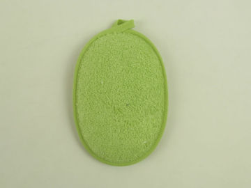 Oval bath sponge