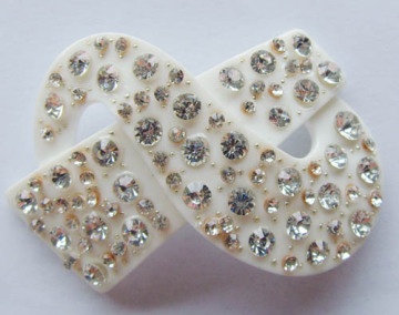 Unique Rhinestone Shoe Clips, Acrylic Rhinestone Buckle