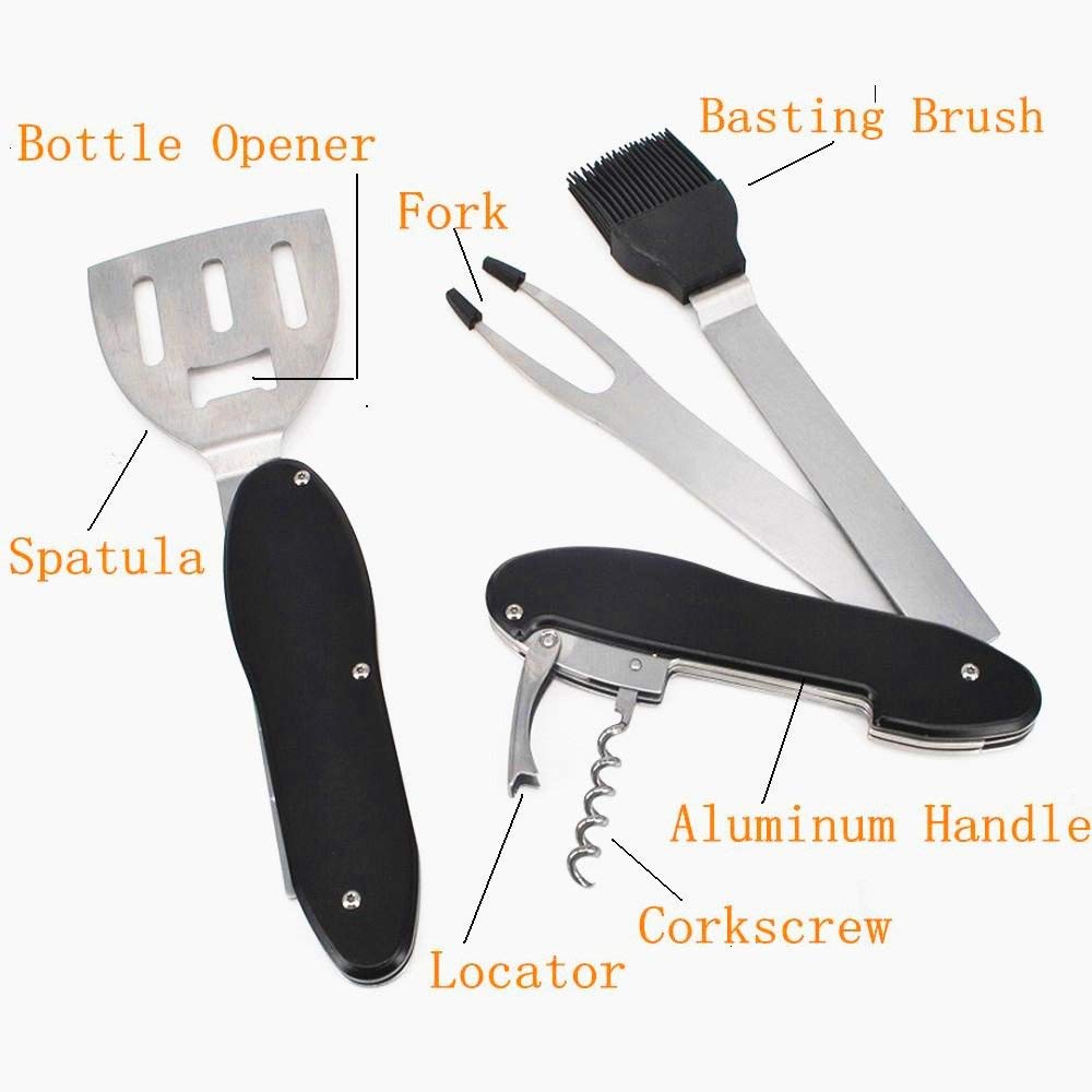 5 IN 1 Barbecue Multifunction Foldable BBQ Tool