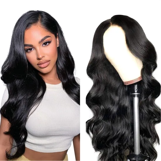Wholesale Raw Virgin Cuticle Aligned Hair Lace Wig With Baby Hair 100% Human Hair Body Wave 13x6 Lace Front Wig For Black Women
