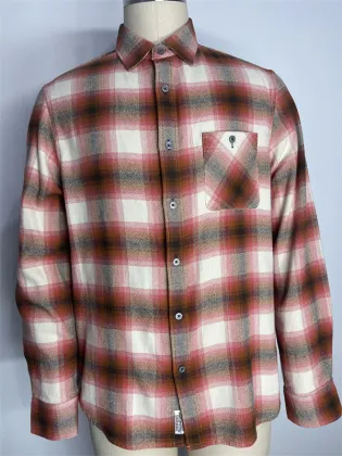 Single Pocket Plaid Flannel Shirt