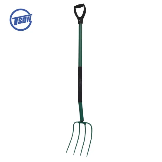 Long Bent Handle Steel Garden Digging Welded Pitch Fork