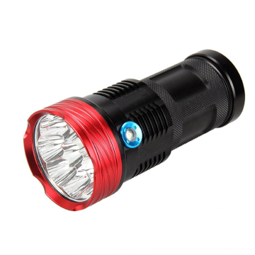 Lampe de poche LED la plus puissante 18650: 10 000 lumens, haute luminosité, gamme de 1 km, lumière de la torche de 1000 m