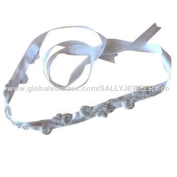 2014 Hot Sale Bachelorette Sash, Made of Ribbon, Rhinestone and Glass Beads