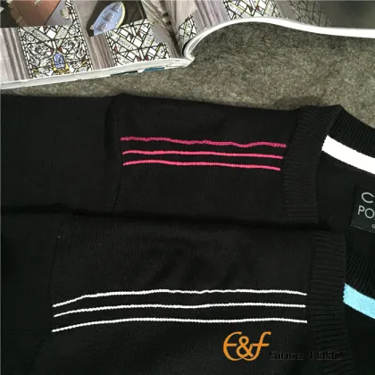 Cotton Intarsia Computer Knit Men Sweater