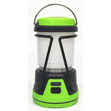 Preparação de emergência: LED Camping Lantern - brilho de 1800lm, recarregável, função do banco de energia, IP44 à prova d'água - ideal para aventuras ao ar livre e quedas de energia