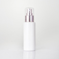 Opal White Flat Shoulder Toner Glass Bottle with Plating Rose-gold Sprayer