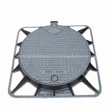 EN 124/D400 Ductile Iron Manhole Cover, Measures 850*850mm