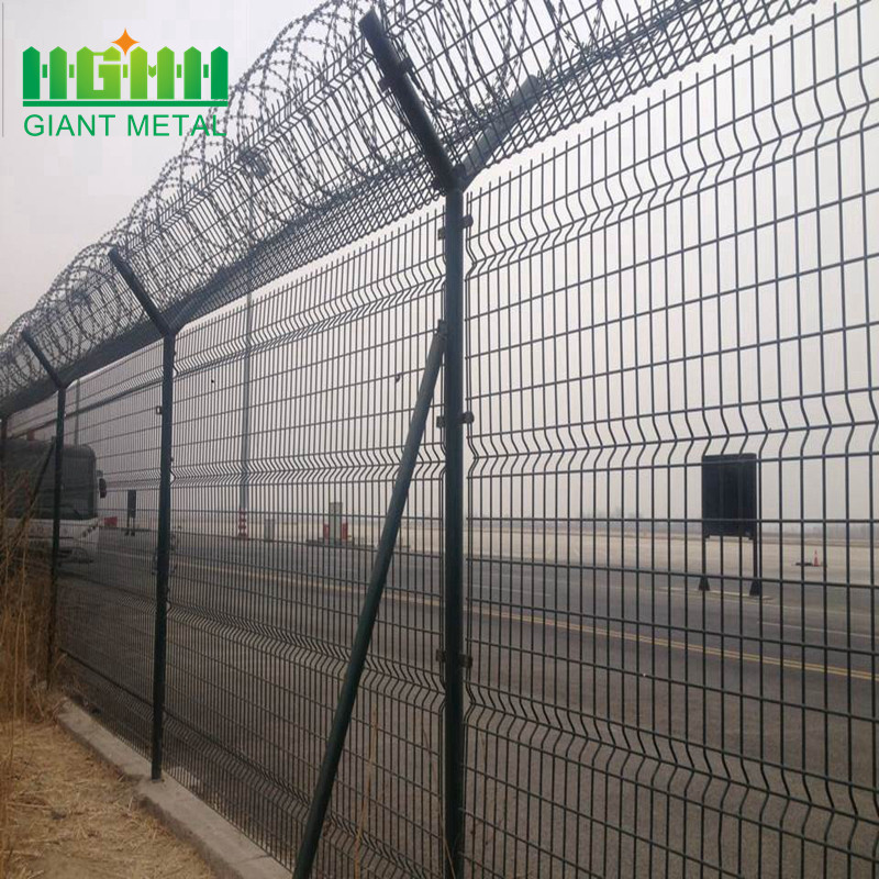 Anti Climb Fence Security Airport Barbed Wire Fence