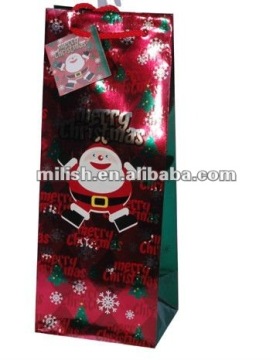 2013 hot sale recyclable paper gift bag for christmas/wine packaging bag