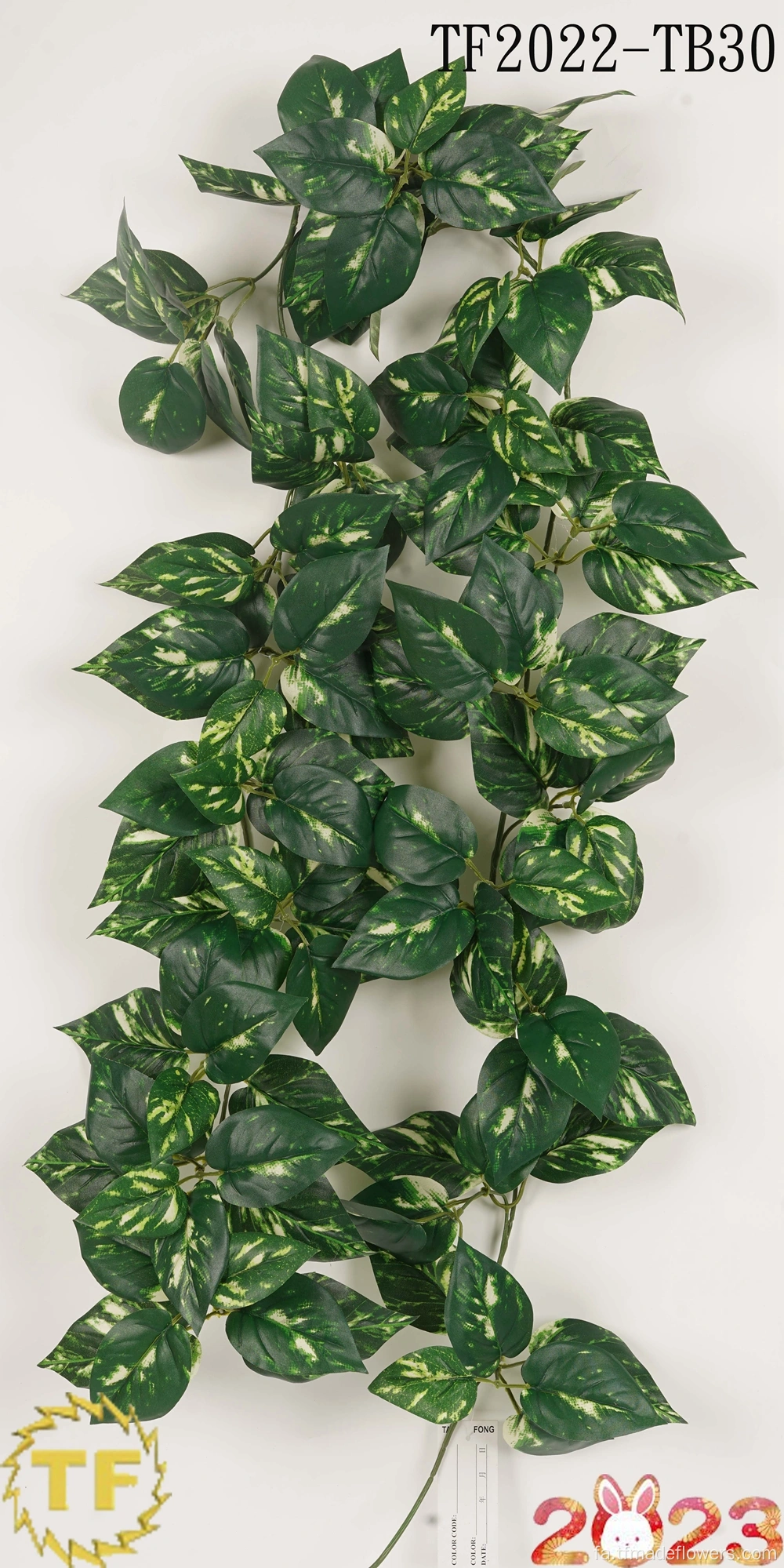 Artificial White Christmas Five-headed Flower