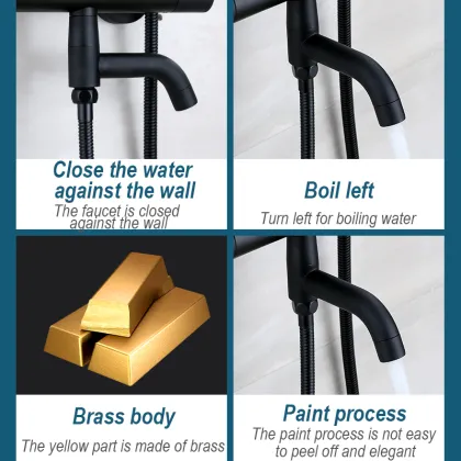 Black Bronze Thermostatic Shower Set DCF-3020B