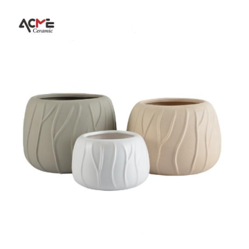Gaya Nordik Borong Modern Glazed Hiasan Dalaman Succulent dan Bonsai Flower Pots untuk Dekorasi Rumah