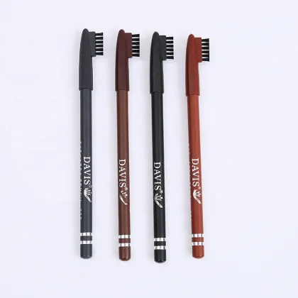 DAVIS Wooden Eyebrow Pencil with Brush