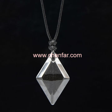 Rhombus Crystal Pendant Necklace Selling
