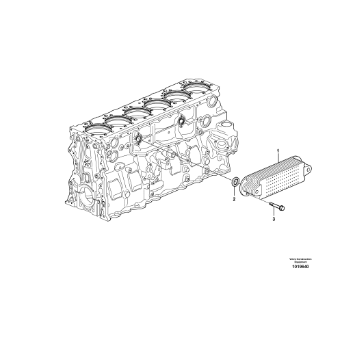 voe20700516 Oil cooler for a40