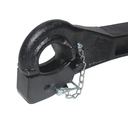 Black 5th Wheel Trailer Truck Tow Mount Hitch Pintle Hook