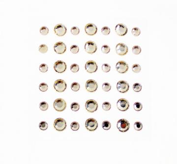 Self Adhesive Round Gemstone 42-count