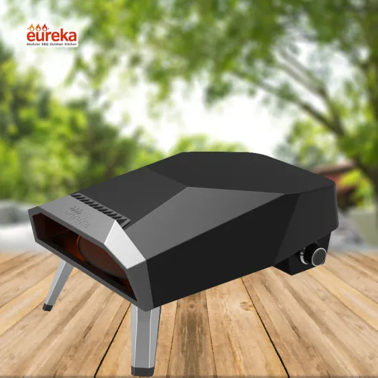 Quick Easy Pizza Making Portable 12-Inch Stainless Steel Gas Pizza Oven for Outdoor Use