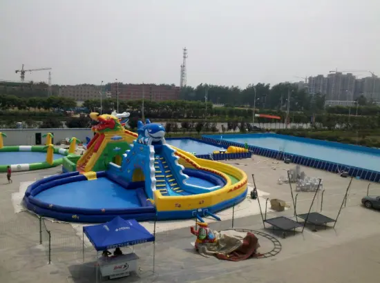 industrial inflatable water slide, inflatable Jumping slide