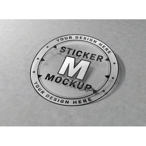 Customized black & white sticker