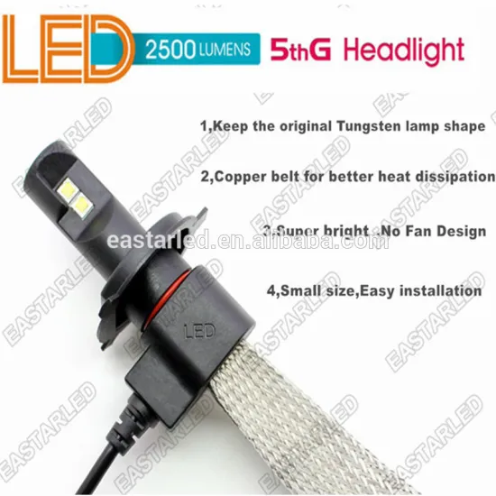 No Fan Design H4 LED Head Light 5G