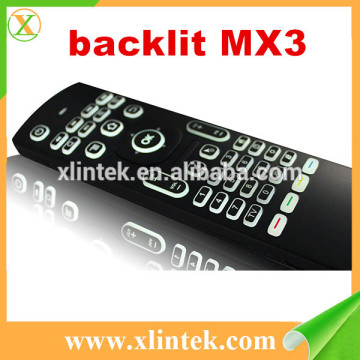 Backlit MX3 Air fly mouse 2.4G backlight wireless keyboard MX3 for android tv box