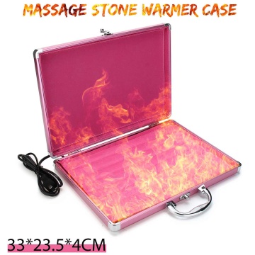 220V/110V Bamboo Massage Stones Heater Box Hot Stone Massage Set Tool Basalt Round Stone Massager