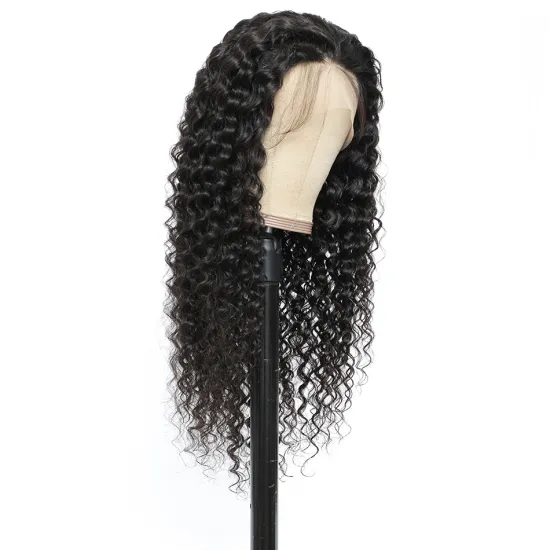30 40 Inches Deep Wave Transparent Hd Swiss Full Lace Frontal Human Hair Wigs Pre Plucked Hairline Raw Virgin Cuticle Aligned
