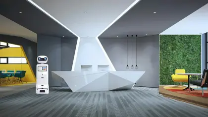 Hotel with Robot Room Service