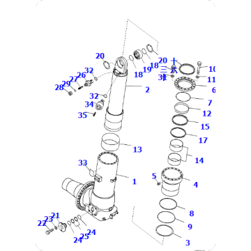 Dump truck HD785-7 suspension assembly 561-50-8F002