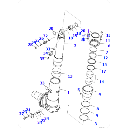 Dump truck HD785-7 suspension assembly 561-50-8F002