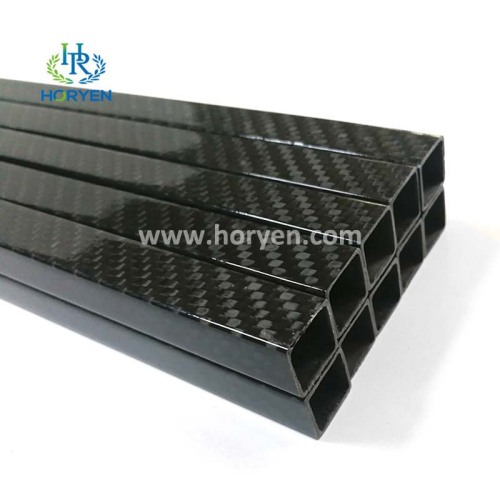 High quality hollow 3k carbon fiber rectangular tubes