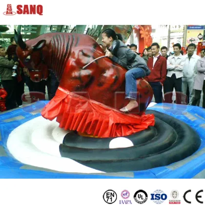 2016 hot sale mechanical red bull machine, bull rodeo simulator , rodeo bull ride game for sale