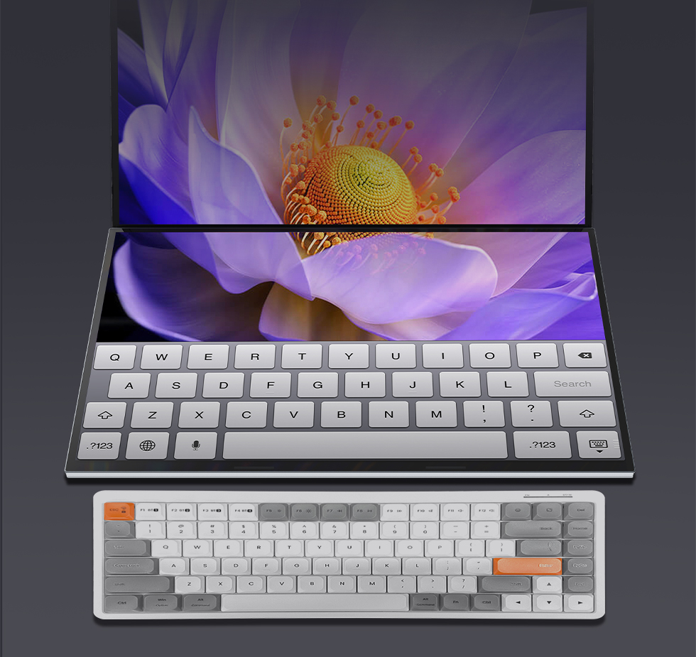 Dual-screen touch screen