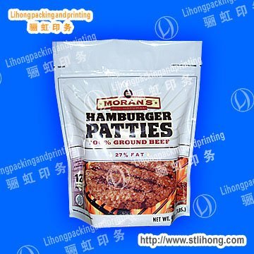 Zipper Plastic Bags for Frozen Patties