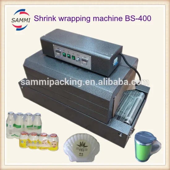 BS-400 shrink warpping machine for foods,cups,biscuits packing