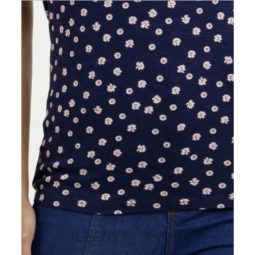 camicetta da donna con scollo a V profondo blusa a pois